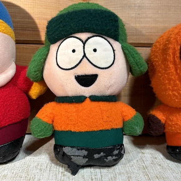 Vintage 1998 Set of 3 Small South Park Plushes - Cartman, Kenny, & Kyle - Picture 3 of 7